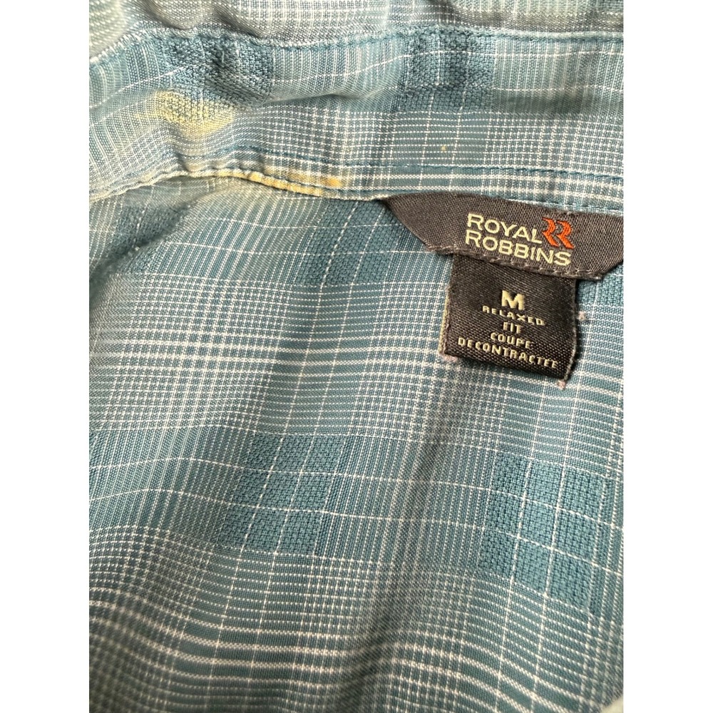 Royal Robbins Outdoorsy Plaid Button Down Modal Blend Relaxed Fit M - Picture 5 of 6